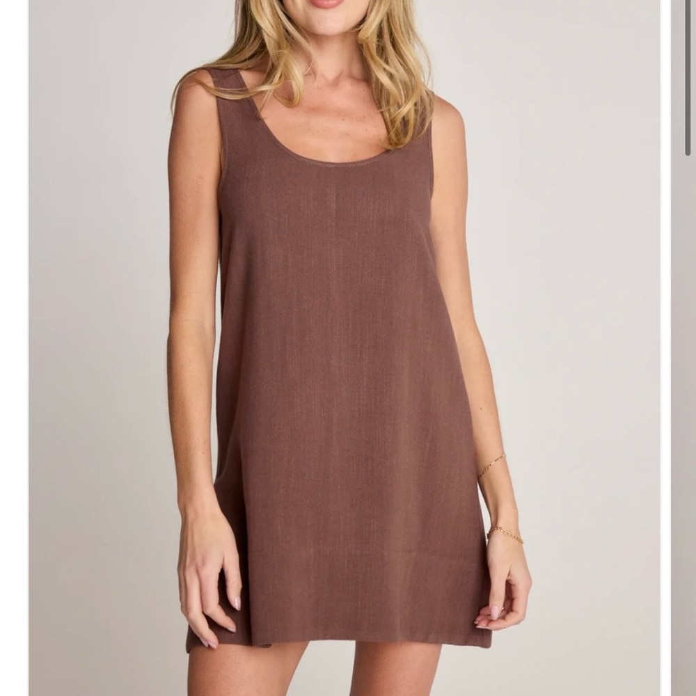 Sunday Ritual Rhea Dress Brown - Picture 1 of 9